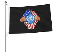 Bandiere Da Giardino The United Nations Blood Inside Me Bandiere Decorative Lavabile Bandiera Da Cortile Decorazione Banner Giardino Per Giardino Esterna Prato 90X150 Cm