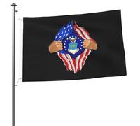 Bandiere Da Giardino The United States Force Blood Inside Me Bandiere Decorative Impermeabile Outdoor Bandiera Durevole Banner Giardino Per Esterna Interno Celebrazione 90X150 Cm