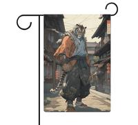 Bandiere da giardino Tiger Karate Fighter, bifacciali, per esterni, decorative, 12,6 pollici''×18,5 pollici''