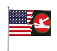Bandiere Da Giardino Us 84Th Infantry Division And America Bandiera Da Cortile Durevole Banner Giardino Lavabile Outdoor Bandiera Per Fattoria Esterna Prato 90X150 CM