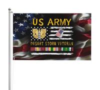 Bandiere Da Giardino Us Chief Warrant Officer Emblem Cw3 Operation Desert Storm Veteran Bandiera Da Cortile Lavabile Banner Giardino Antivento Bandiere Decorative 90X150 CM