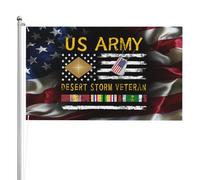 Bandiere Da Giardino Us Finance Corps Operation Desert Storm Veteran Bandiera Da Cortile Impermeabile Banner Giardino Lavabile Outdoor Bandiera Per Esterna Interno Fattoria 90X150 CM