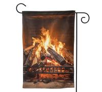 Bandiere da giardino verticale bandiera di benvenuto che brucia legna da ardere grandi bandiere per camino bandiere da giardino su entrambi i lati bandiera decorativa per esterni per tutte le stagioni