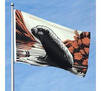 Bandiere da giardino vibranti su entrambi i lati, 1,5 x 2,3 m, striscioni di castoro nero benvenuto stagionale banner da cortile con occhielli in ottone decorazione sfondo fotografico per cortile