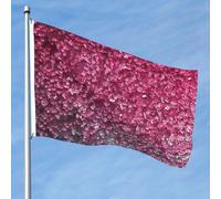 Bandiere da giardino vibranti su entrambi i lati da 1,5 x 2,3 m, striscioni rosa glitterati 3d banner di benvenuto stagionale da cortile con occhielli in ottone decorazione sfondo fotografico per