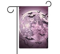 Bandiere da giardino viola luna 30,5 x 45,7 cm bandiera esterna a doppia faccia bandiera estiva bandiera floreale benvenuto giardino bandiere stagionali decorazioni per le vacanze