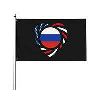Bandiere Da Giardino We Heart America And Russia Love Forever Bandiere Decorative Premium Banner Giardino Antivento Bandiera Da Cortile Per Sport Esterna Feste 90X150 CM