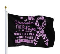 Bandiere Da Giardino We Remembers Love When They Can No Longer Remembers Alzheimer'S Awareness Bandiera Decorativa Durevole Bandiera Dell'Orgoglio Colore Vivido Bandiere Da Cortile Per 152X90CM