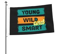 Bandiere Da Giardino Young Wild And Amart Bandiere Decorative Premium Bandiera Da Cortile Antivento Banner Giardino Per Celebrazione Esterna Prato 90X150 Cm