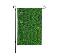 Bandiere da parete con foglie verdi da giardino, 30,5 x 45,7 cm, su entrambi i lati, decorazione stagionale per la casa all'aperto e per tutte le stagioni