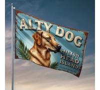 Bandiere da parete per ragazzi Alty Dog: una guida per i migliori compagni di Hilton Head Island's Best Companions, decorazione occidentale per la casa o per bar (30 x 45 cm)