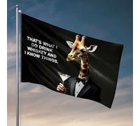 Bandiere da parete per ragazzi che è quello che faccio, bevi whisky e so cose bandierine divertenti bandiere per la stanza dei ragazzi (60 x 90 cm)