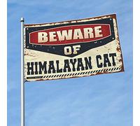 Bandiere da parete per ragazzi con attenzione all'Himalaya, bandiera con gatto alla moda per ragazzi bandiere per la stanza dei ragazzi (30 x 45 cm)