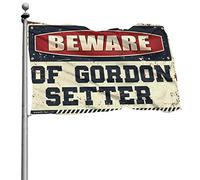Bandiere da uomo Beware Of Gordon Setter bandiera decorazioni per esterni piscina roba (60 x 90 cm)