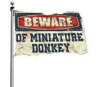 Bandiere da uomo con asino in miniatura, accessori per camera da letto (120 x 180 cm)