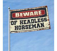 Bandiere da uomo con attenzione ai cavalieri senza testa, accessori per la stanza dei giochi, bandiere per camera da letto (120 x 180 cm)