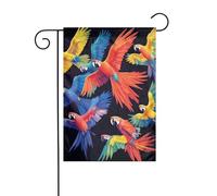 Bandiere Decorative 30X45Cm Colorful Parrots Bandiera Di Natale Decorativo Bandiera Del Giardino Per Feste, Fattoria All'Aperto, Vacanze