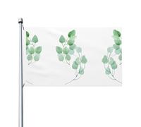 Bandiere decorative con belle foglie su entrambi i lati, con fori per appenderle, adatte per appendere in giardini e portici.