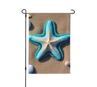 Bandiere decorative con conchiglie marine sulla spiaggia per esterni, decorazione da giardino su entrambi i lati per tutte le stagioni e vacanze