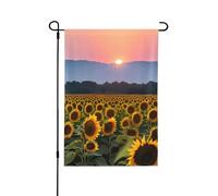 Bandiere decorative con girasole e sole per esterni, decorazione da giardino su entrambi i lati per tutte le stagioni e vacanze