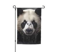 Bandiere decorative da giardino a forma di panda nell'acqua, design resistente ed elegante, per tutte le stagioni, adatte per terrazze, balconi, prati