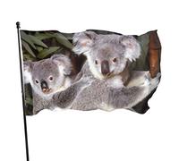 Bandiere decorative da giardino, bandiera artificiale per esterni, decorazione per casa, giardino, cortile, 9 x 1,5 m (cucciolo di koala con madre animale selvatico)