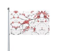 Bandiere decorative da giardino con delicati fiori di ciliegio su entrambi i lati, adatte per balconi, portici, ecc.
