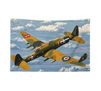 Bandiere decorative da giardino per esterni, per la seconda guerra mondiale, aereo, bandierine di benvenuto, bandiera da cortile, bandiera per vacanze, decorazione esterna stagionale per anniversario