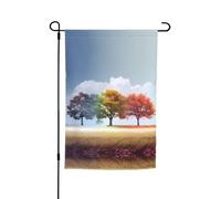 Bandiere decorative da giardino stampate con albero quattro stagioni, adatte per balcone, patio, prato, cortile, festa della mamma, Natale, Halloween, decorazioni per le vacanze