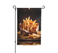 Bandiere decorative da giardino stampate con patate fritte, adatte per balcone, patio, prato, cortile, festa della mamma, Natale, Halloween, decorazioni per le vacanze