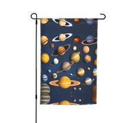 Bandiere decorative da giardino stampate con pianeti del sistema solare, adatte per balcone, patio, prato, cortile, festa della mamma, Natale, Halloween, decorazioni per le vacanze