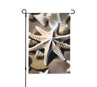 Bandiere decorative per esterni, con conchiglie e stelle marine, decorazione da giardino su entrambi i lati, per tutte le stagioni e le vacanze