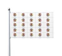 Bandiere decorative per esterni in poliestere, 9,1 x 1,5 m, resistente allo sbiadimento, asole in metallo, per esterni