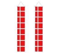 Bandiere decorative stampate con bandiera danese della Danimarca - striscioni per eventi per feste, adatti per interni ed esterni da appendere