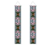 Bandiere decorative stampate con orchidee fiorite - striscioni per eventi per feste, adatti per interni ed esterni