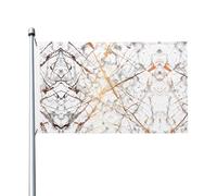 Bandiere decorative su entrambi i lati, bandiere con motivo marmo con occhielli, adatte per appendere in giardini e feste.