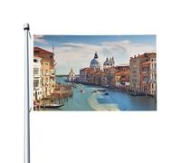 Bandiere del Canal Grande in Italia per esterni, 9 x 1,5 m, bandiera stagionale da giardino con occhielli bandiera esterna per decorazioni per la casa sfondo fotografico