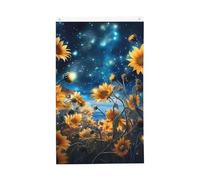 Bandiere del cielo notturno stellato 9,6 x 1,5 m girasole bandiera da giardino banner doppio lato per casa cortile esterno interno festa decorativa