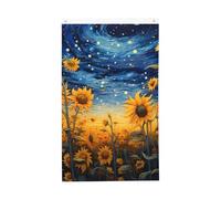 Bandiere del cielo stellato girasole 9,6 x 1,5 m galassia universo bandiera da giardino banner doppio lato per casa cortile esterno interno festa decorativa