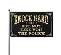 Bandiere del dormitorio universitario bussare duro ma non come te la bandiera della polizia decorazione autunnale per esterni casa per uomini (120 x 180 cm)
