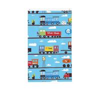 Bandiere del fumetto del treno 3x5 FT carino camion bandiera da giardino banner doppio lato per casa cortile esterno interno festa decorativa
