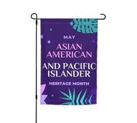 Bandiere del mese del patrimonio asiatico-americano e delle isole del Pacifico, bandiera da giardino, decorazione perfetta per il cortile, striscione da 12x18 pollici, decorazione per esterni bifaccia