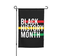 Bandiere del mese della storia dei neri, bandiera da giardino, decorazione perfetta, striscione da cortile, 12 x 18 pollici, decorazione esterna bifacciale, arazzo per feste, arredamento per la casa i