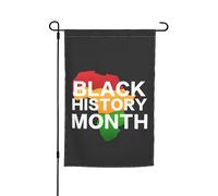Bandiere del mese della storia dei neri, bandiera da giardino, decorazione perfetta, striscione da cortile, 12 x 18 pollici, decorazione esterna bifacciale, arazzo per feste, arredamento per la casa i