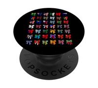 Bandiere Del Mondo Bandiere Paesi Internazionali Ragazza Coquette PopSockets PopGrip Adesivo