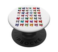 Bandiere Del Mondo Bandiere Paesi Internazionali Ragazza Coquette PopSockets PopGrip Adesivo