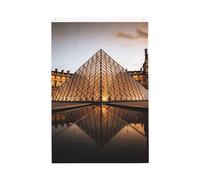 Bandiere del Museo del Louvre a Parigi per esterni, 7,6 x 0,9 m, stampa verticale su entrambi i lati, bandiere da giardino per esterni, striscione con occhielli, bandiera per casa, cortile, per prato