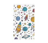 Bandiere del pianeta dei cartoni animati 0,9 x 1,5 m bandiera dello spazio universo da giardino banner doppio lato per casa cortile esterno interno festa decorativa
