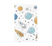Bandiere del pianeta dello spazio dei cartoni animati 0,9 x 1,5 m universo razzo bandiera da giardino banner doppio lato per casa cortile esterno interno festa decorativa