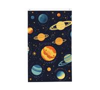 Bandiere del pianeta dello spazio esterno, 9 x 1,5 m, bandiera da giardino con sistema solare su entrambi i lati, per casa, cortile, esterno, interno, festa decorativa